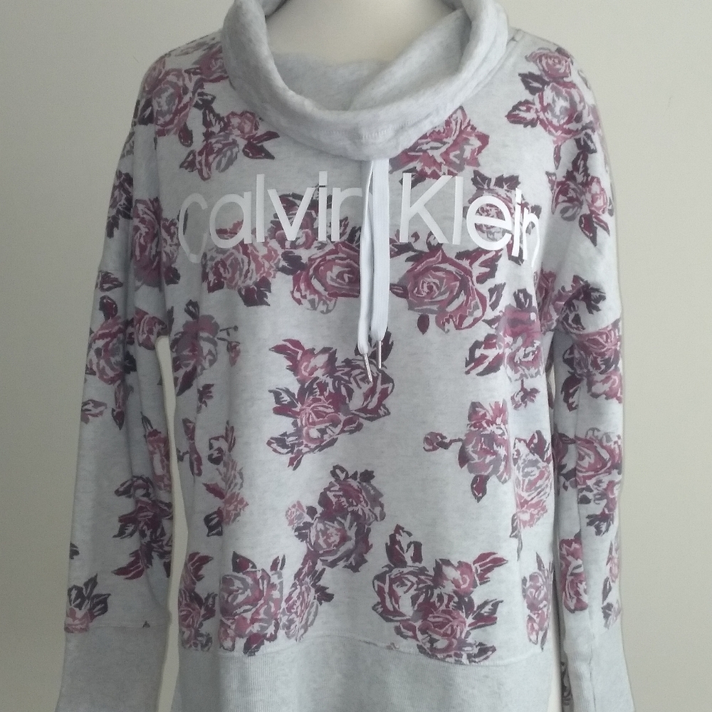 Calvin Klein Floral Sweatshirt Size Medium